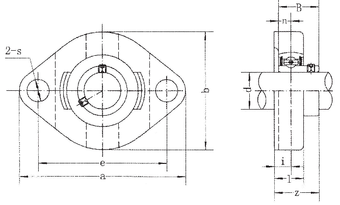 Подшипниковый узел ASK type BLCTE 200, BLCTE 203 [511726]