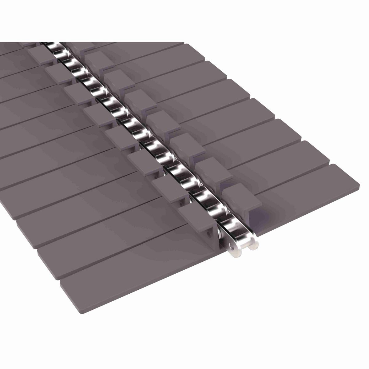Rexnord 1873TAB Side-flexing Solid Top, Material: Brown High Performance, Width: 10in, Pitch: 1.5in - 81414075