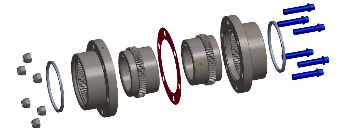 Accessory Kits for Lovejoy Flanged HercuFlex Gear Coupling Types Timken 697904282276