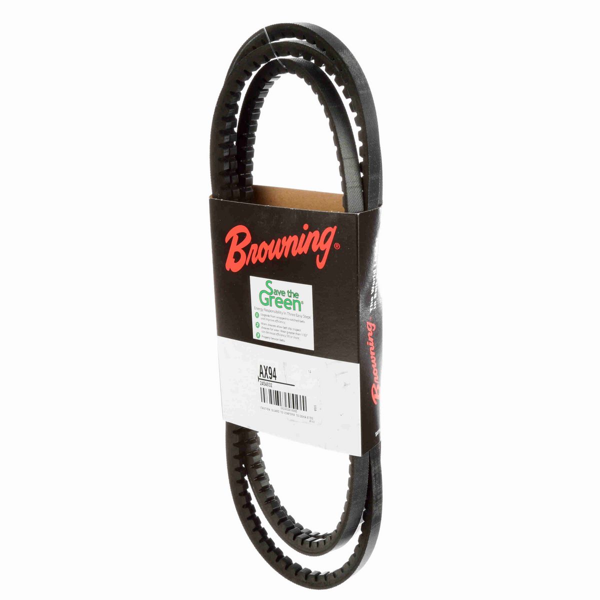 Browning EPDM Notched Belt 98% Efficient - AX94