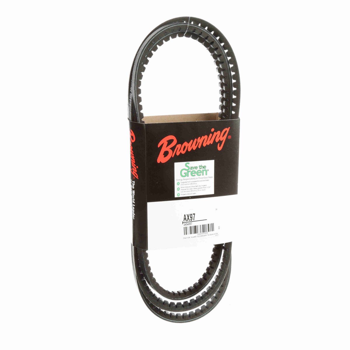 Browning EPDM Notched Belt 98% Efficient - AX97