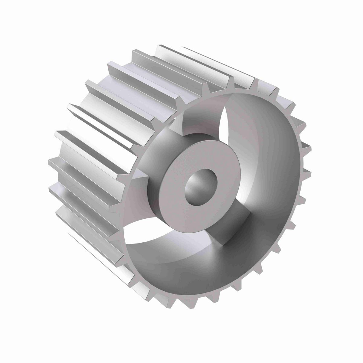 Rexnord 821 Series Solid One Piece Cast Iron Sprocket with 25 Teeth and a 1in Round Rough Stock Bore (RSB) - 401-309-2