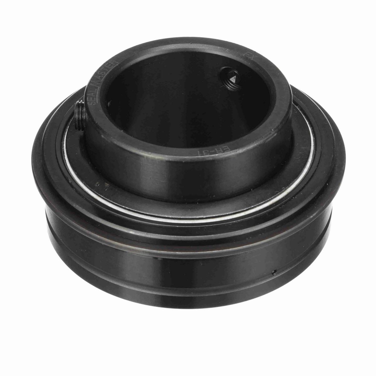 Sealmaster Mounted Insert Only Ball Bearing - 52100 Bearing Steel, Black Oxided - Setscrew Lock - ER-31
