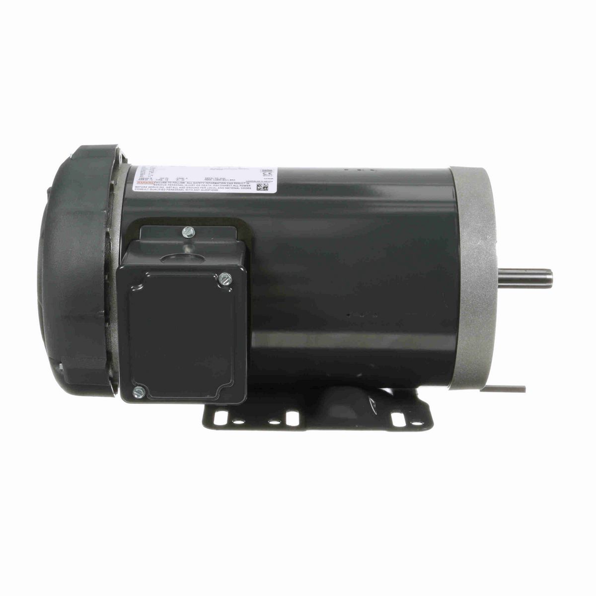 LEESON General Purpose Motor, 1.50 HP, 3 Ph, 60 Hz, 575 V, 1800 RPM, 56HC Frame, TEFC - K722A