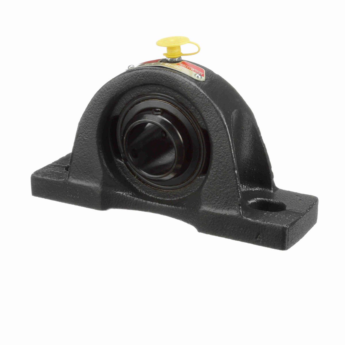 Sealmaster Mounted Cast Iron Two Bolt Pillow Block Ball Bearing - 52100 Bearing Steel, Black Oxided - Double Setscrew Lock - NPD-19