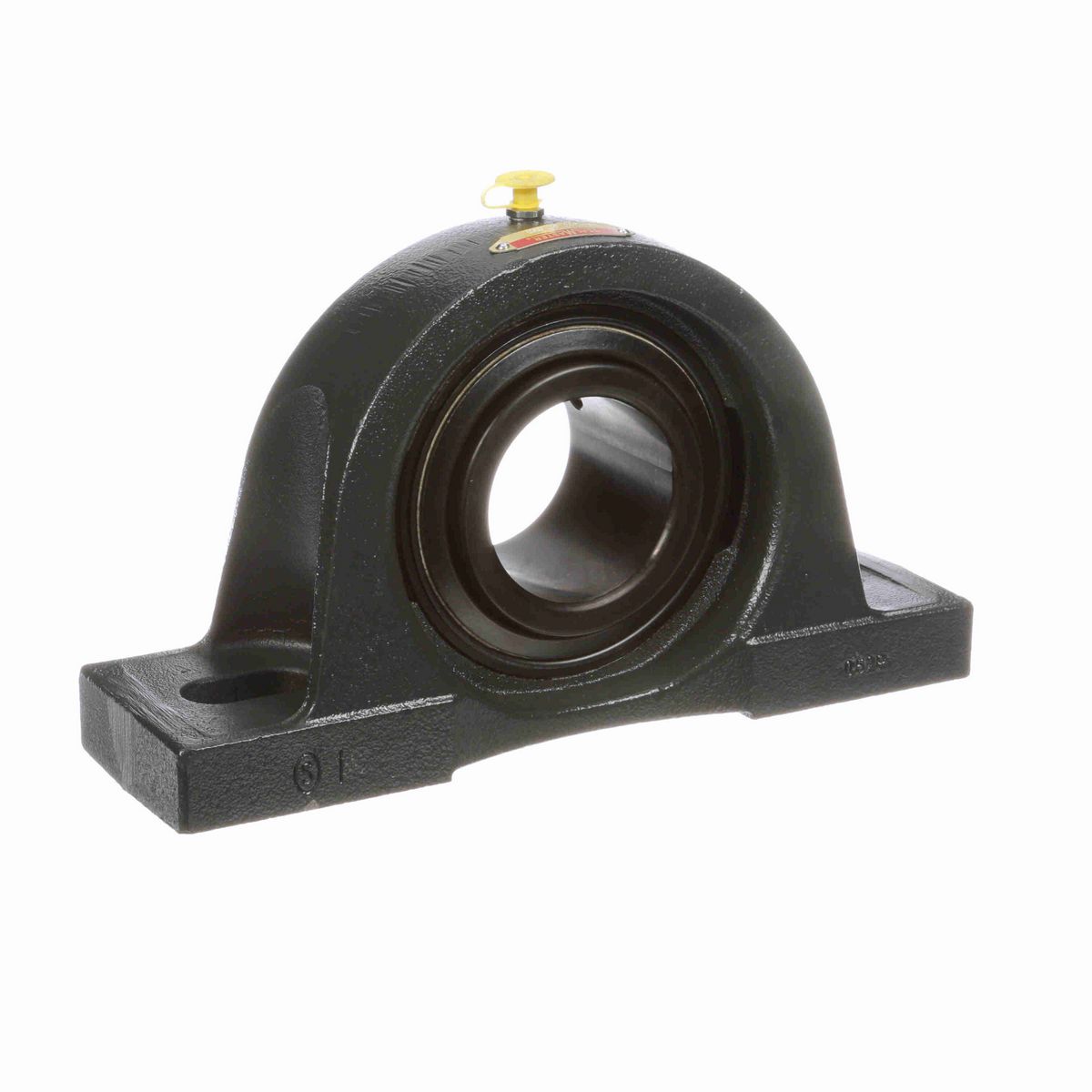 Sealmaster Mounted Cast Iron Two Bolt Pillow Block Ball Bearing - 52100 Bearing Steel, Black Oxided - Setscrew Lock - MP-313