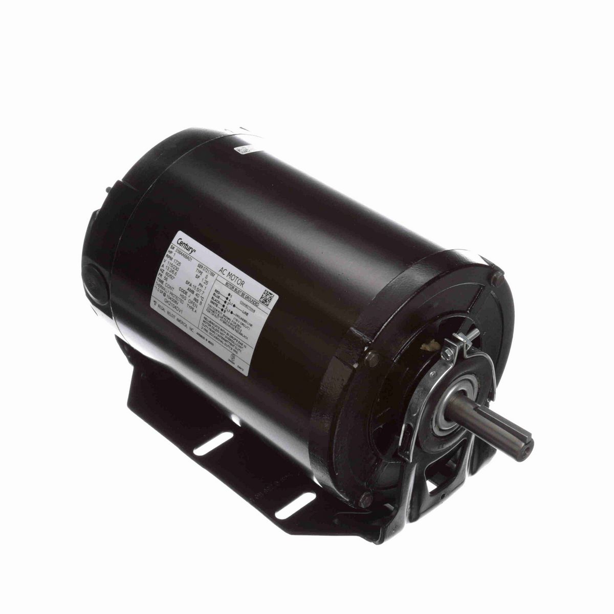 Century Fan and Blower Motor, 1 HP, 1 Ph, 60/50* Hz, 115/230 V, 1800 RPM, 56 Frame, OPEN - GK2104DV1
