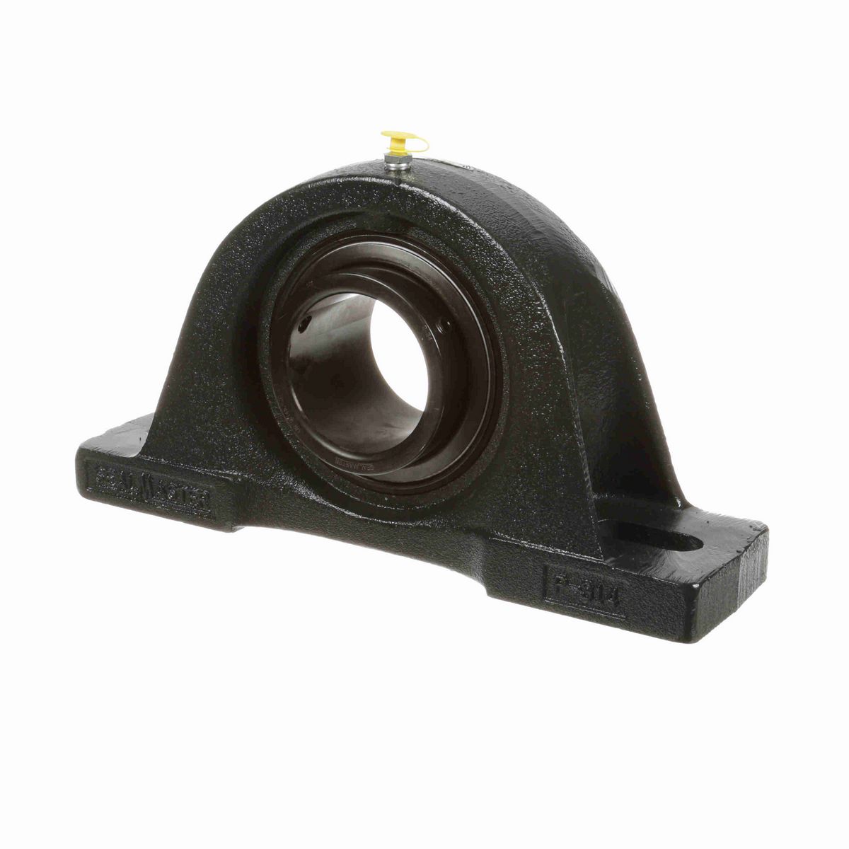 Sealmaster Mounted Cast Iron Two Bolt Pillow Block Ball Bearing - 52100 Bearing Steel, Black Oxided - Setscrew Lock - MP-52
