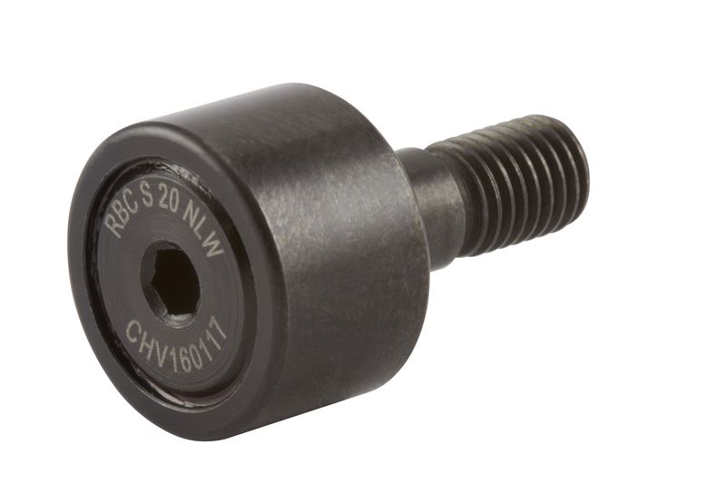 Игольчатый опорный ролик с цапфой RBC S20NLW, цилиндрический, с уплотнением, с шестигранным отверстием