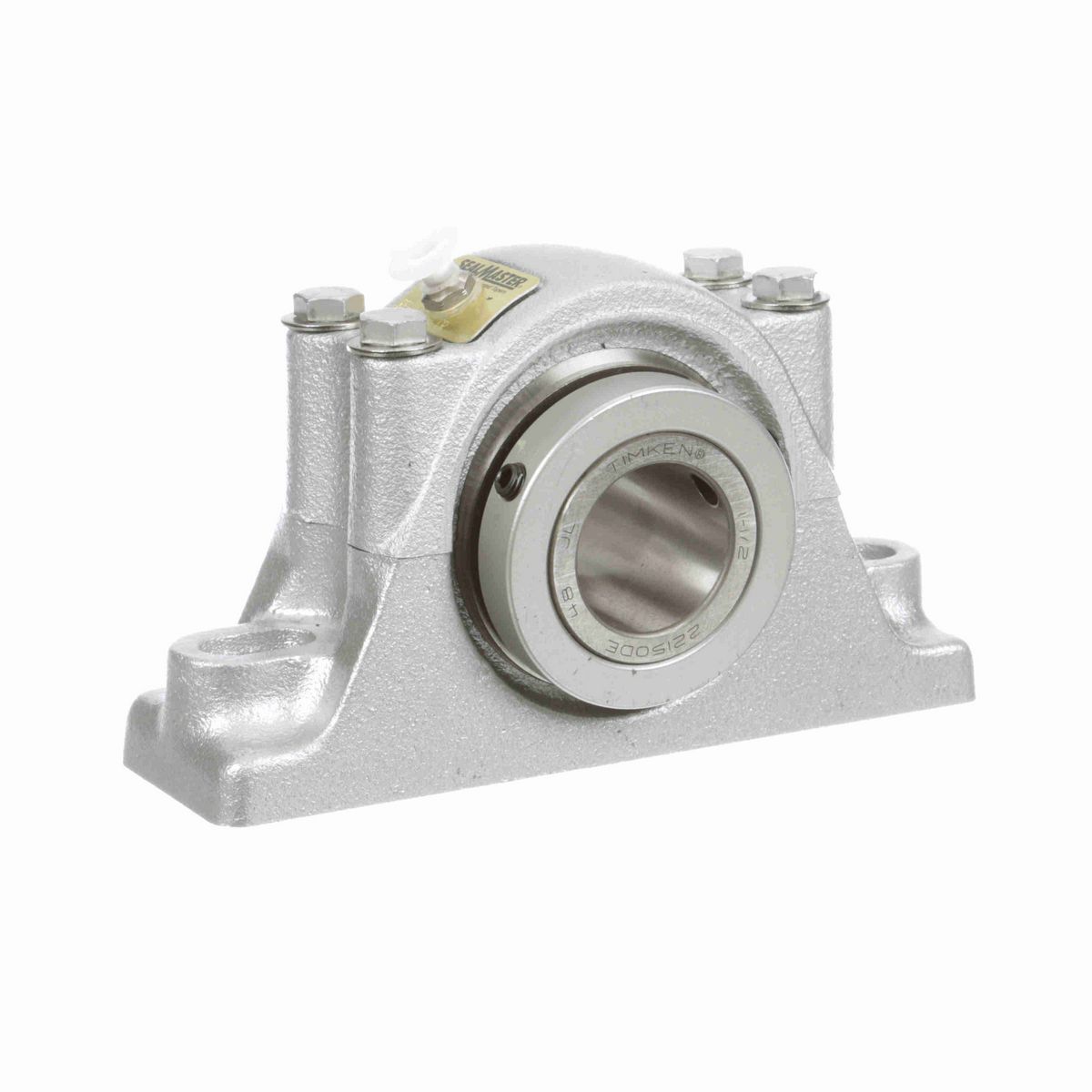 Sealmaster Mounted Flouropolymer Coated Cast Iron Two Bolt Pillow Block Tapered Roller - 52100 Bearing Steel - Double Collar Mount Lock - Corrosion Resistant - RPB 108-C2 CR