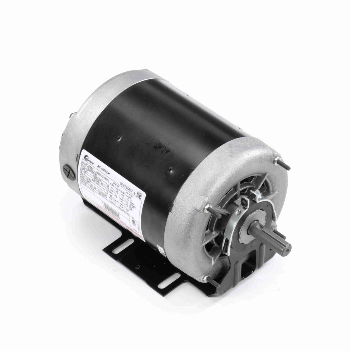Century Fan and Blower Motor, 1/2 HP, 1 Ph, 60 Hz, 115/230 V, 1200 RPM, K56 Frame, DP - BF2056D