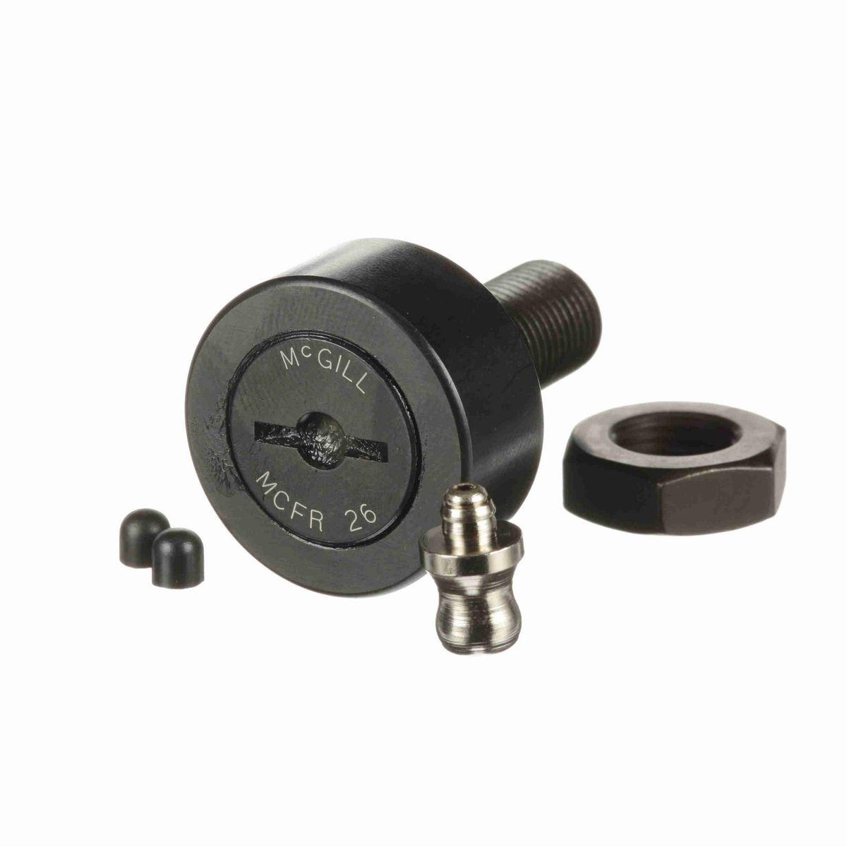 Опорный ролик с цапфой McGill CAMROL MCFR 26 X, цилиндрический, со шлицем под отвёртку, метрический