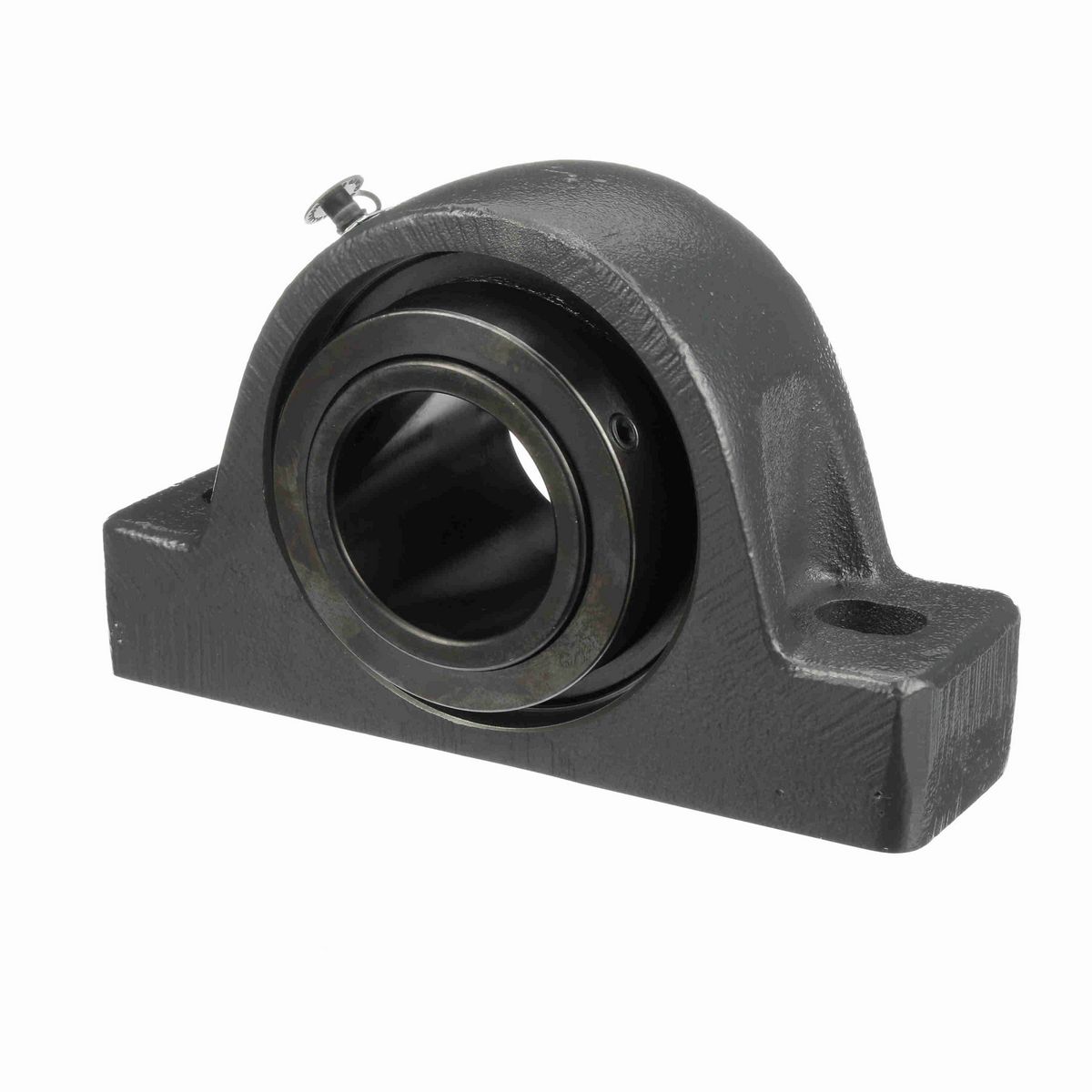 Sealmaster Mounted Cast Iron Two Bolt Pillow Block Spherical Roller - 52100 Bearing Steel, Black Oxided - Collar Mount Lock - USRB5000-207