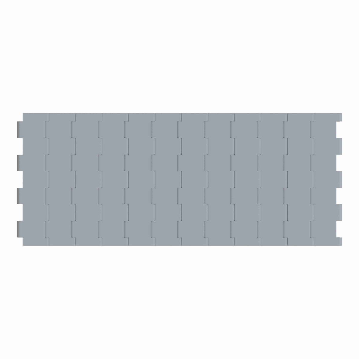 Rexnord 5705 Straight Running Solid Top, Material: Silver Platinum Series™ X, Width: 7.5in, Pitch: 1.5in - 10401574