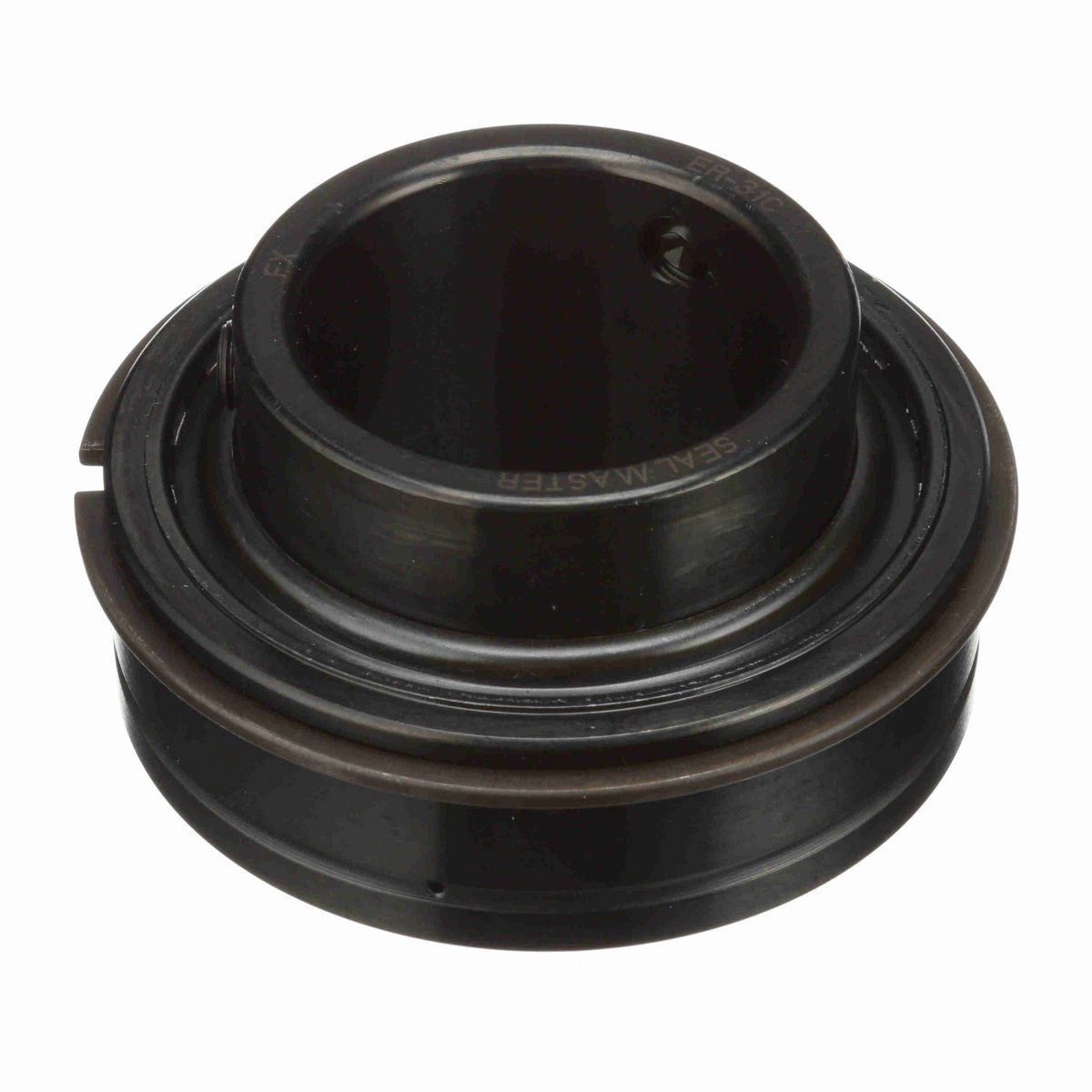 Sealmaster Mounted Insert Only Ball Bearing - 52100 Bearing Steel, Black Oxided - Setscrew Lock - ER-31C