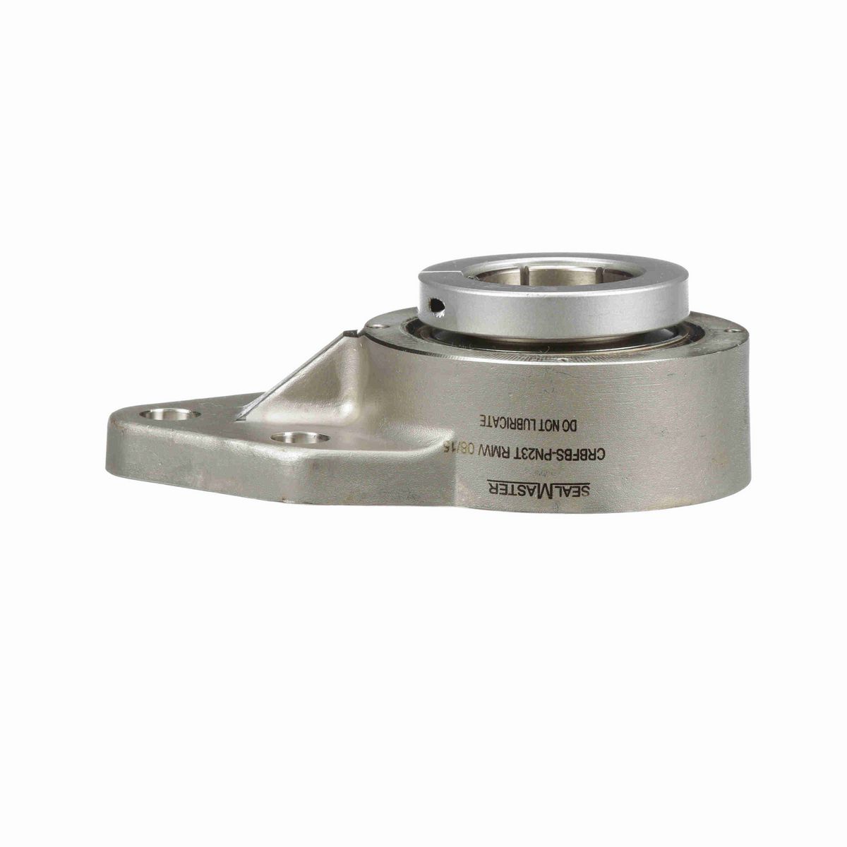 Sealmaster Mounted Stainless Steel Three Bolt Flange Bracket Ball Bearing - 52100 Bearing Steel, Phosphorus Nickel Coated - Concentric Lock - Corrosion Resistant - Reduced Maintenance - Lubed for Life - CRBFBS-PN23T RMW