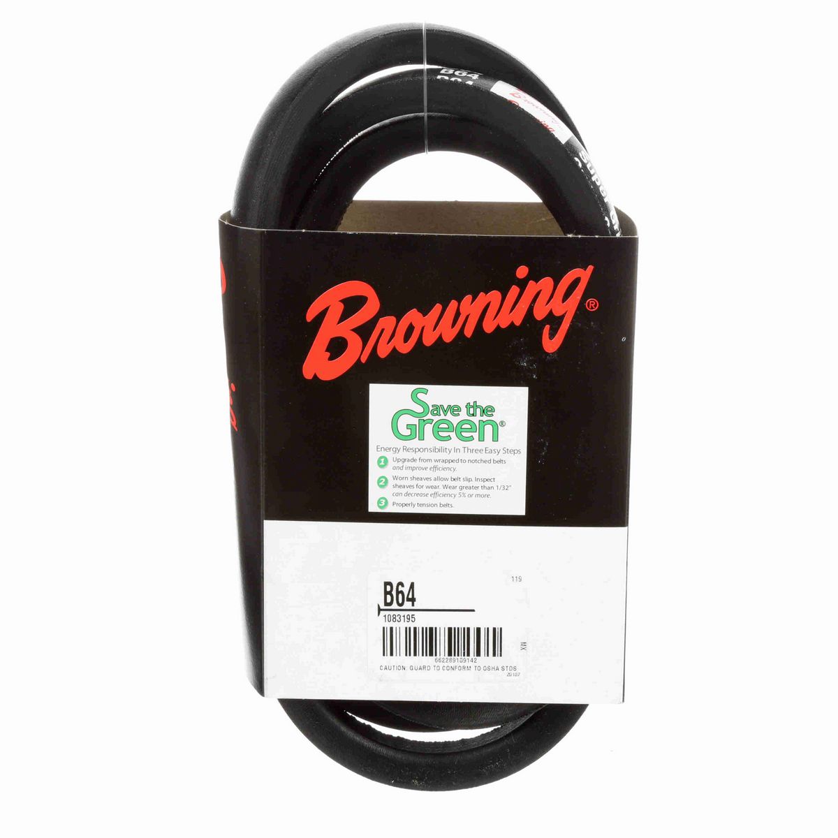 Browning Neoprene Wrapped Belt 95% Efficient - B64