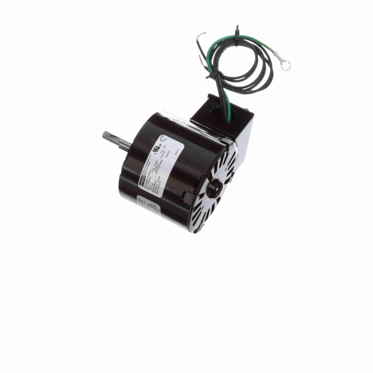 FASCO Ventilation Motor, 1/25 HP, 1 Ph, 60 Hz, 115 V, 1400/1630 RPM, 1 Speed, 3.3" Diameter, OAO - D0562