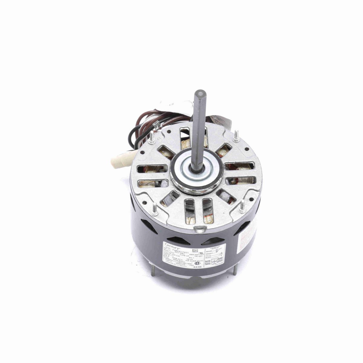 Century Fan and Blower Motor, 1/4 HP, 1 Ph, 60 Hz, 208-230 V, 1075 RPM, 1 Speed, 48 Frame, SEMI ENCL - 443B