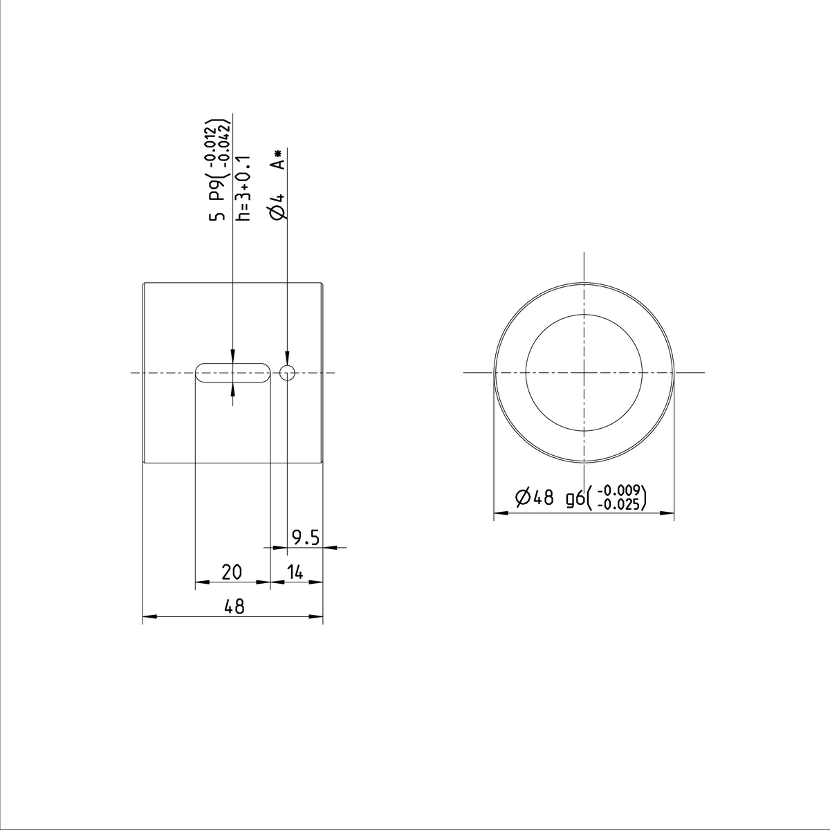 Одинарная цилиндрическая гайка Bosch Rexroth ZEM-E-S 32X5LX3,5-4 [R155231002]