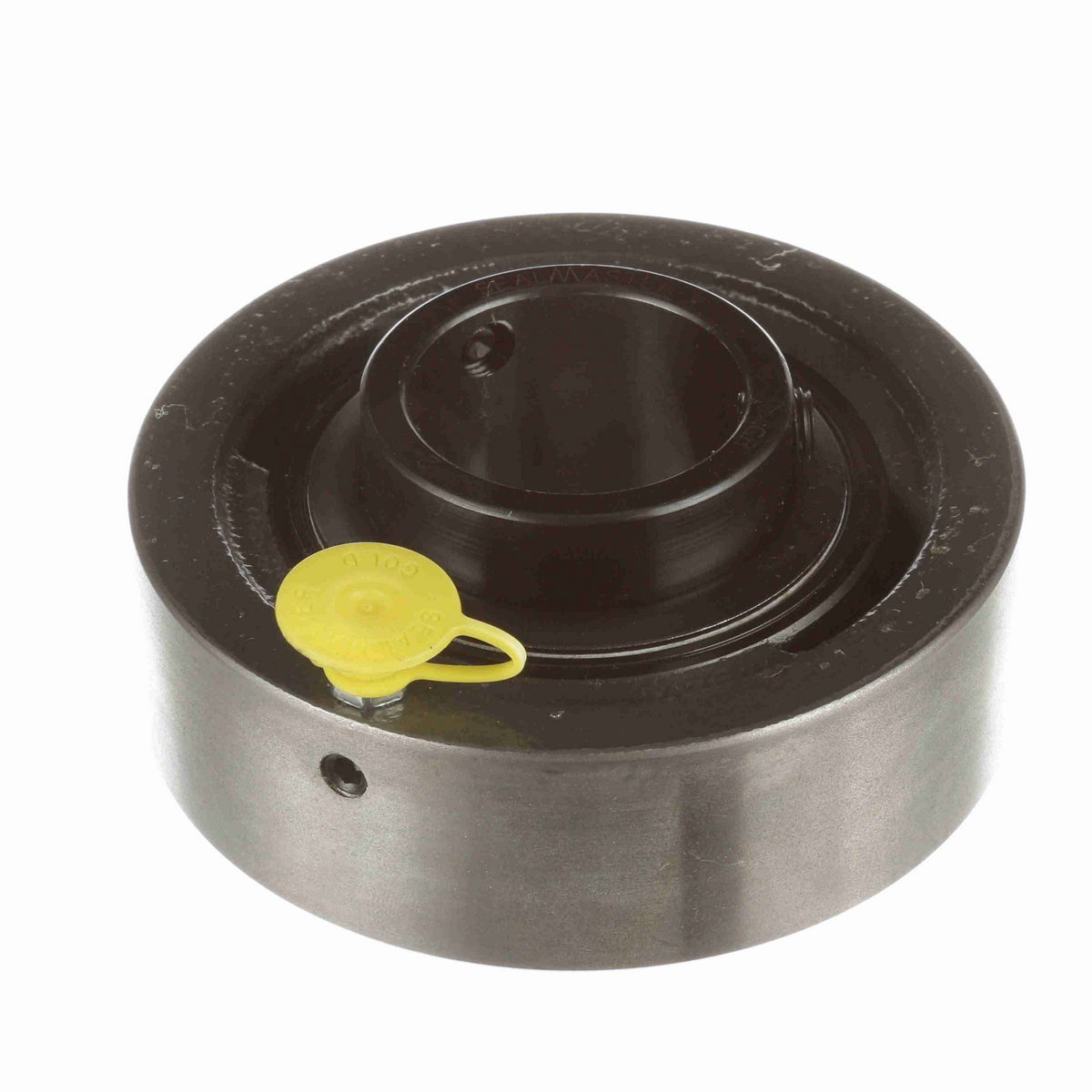 Sealmaster Mounted Cast Iron Cylindrical Cartridge Ball Bearing - 52100 Bearing Steel, Black Oxided - Setscrew Lock - SC-23
