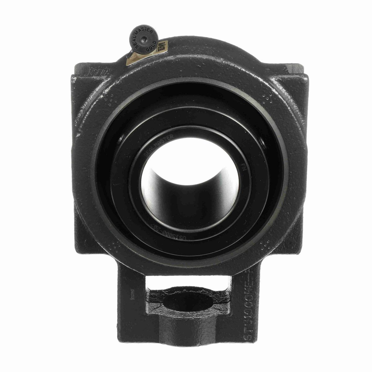 Sealmaster Mounted Cast Iron Wide Slot Take Up Spherical Roller - 52100 Bearing Steel, Black Oxided - Collar Mount Lock - USTU5000-207