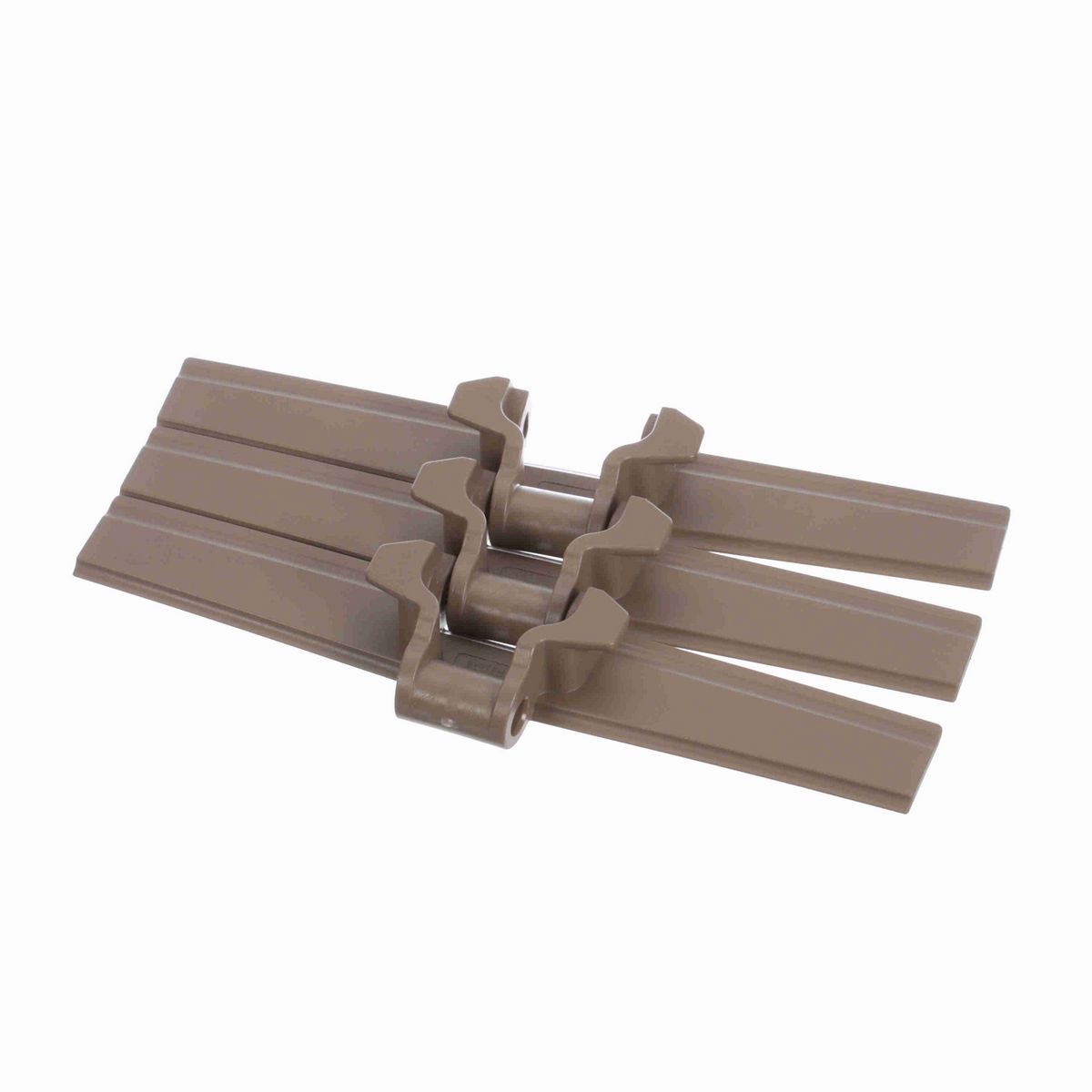 System Plast 882TAB Side-flexing Solid Top, Material: Tan Low Friction, Width: 10in, Pitch: 1.5in - LF882TAB-K1000