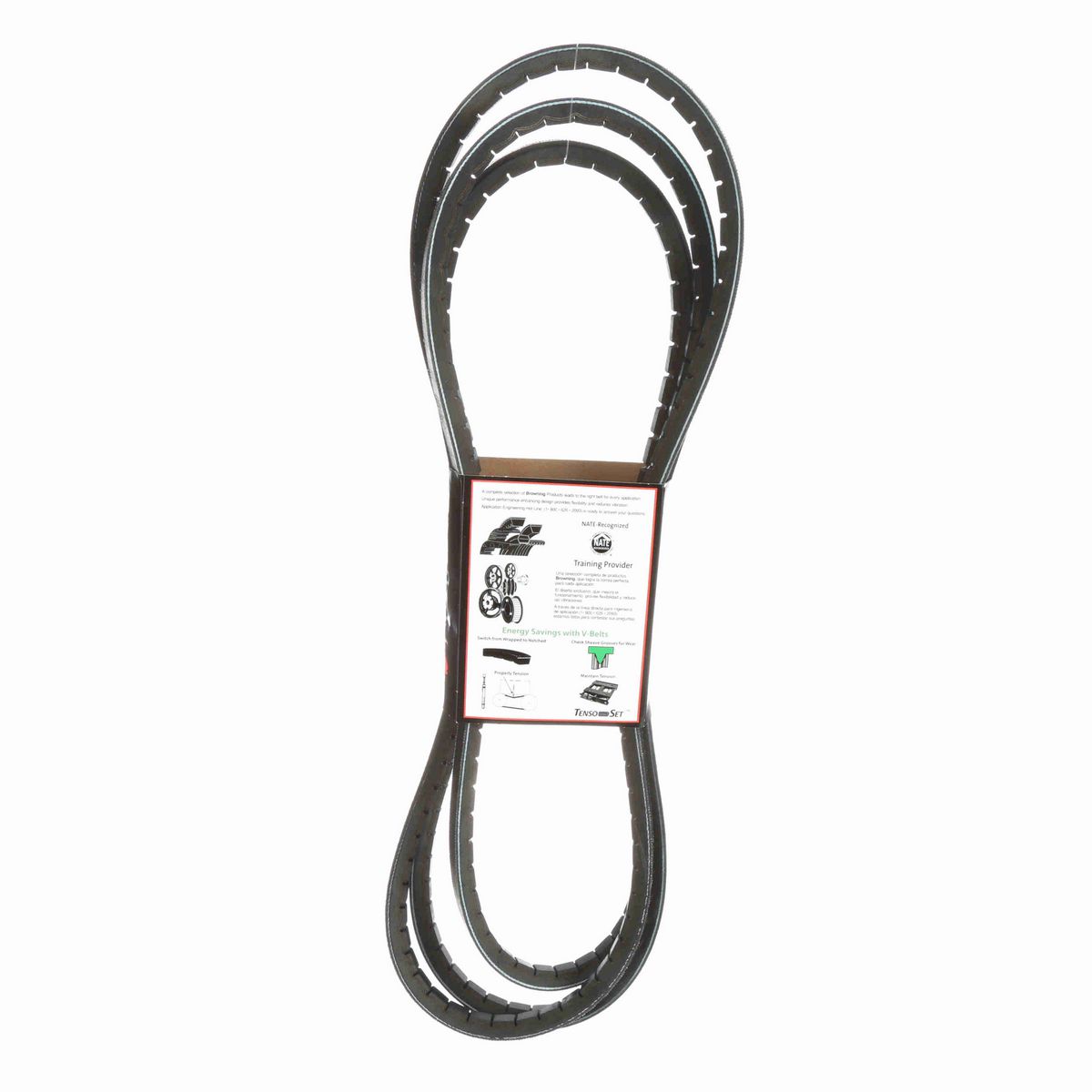 Browning EPDM Notched Belt 98% Efficient - 5VX1600