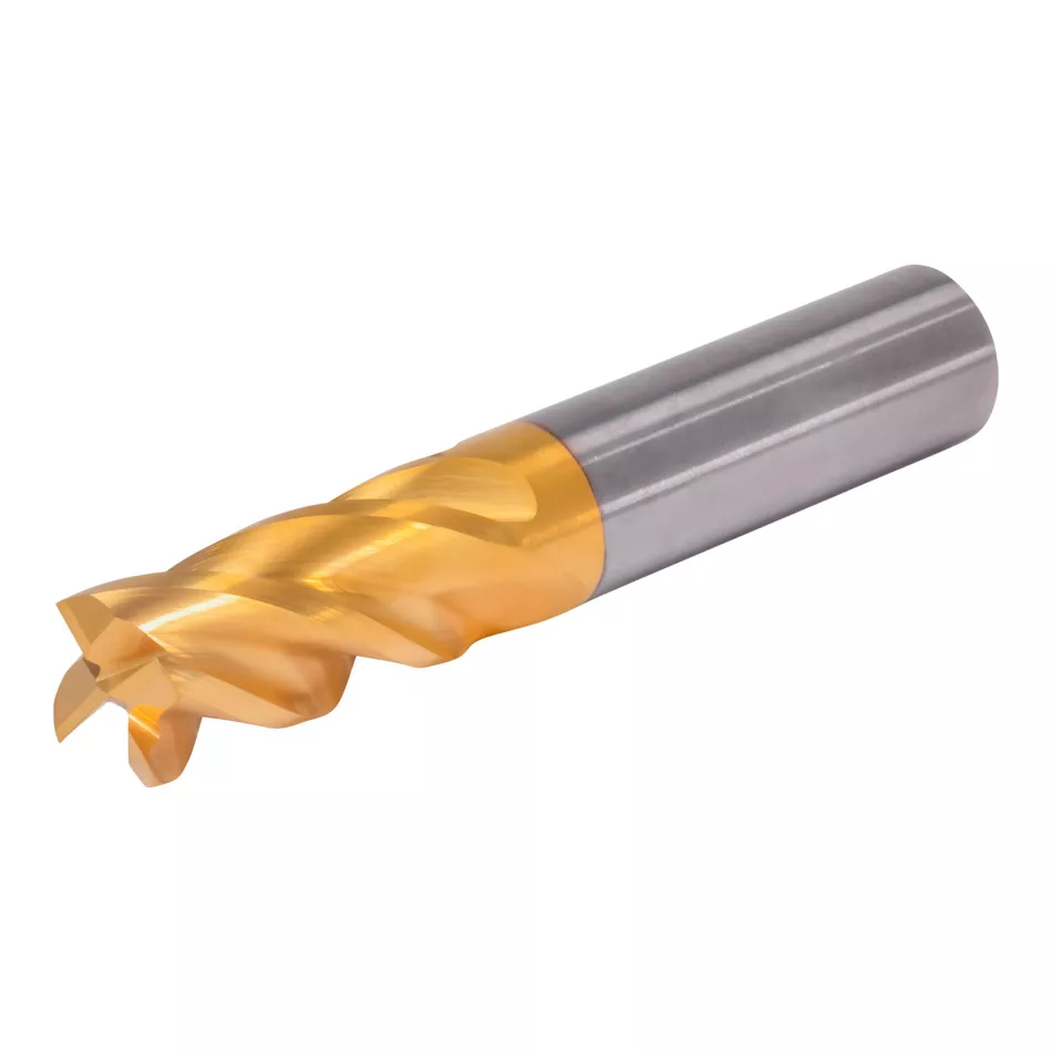 Solid Carbide End Mill for Roughing and Finishing of Multiple Materials Kennametal GOmill PRO - Square End - 4 Flutes - Plain Shank - Metric [7231062]