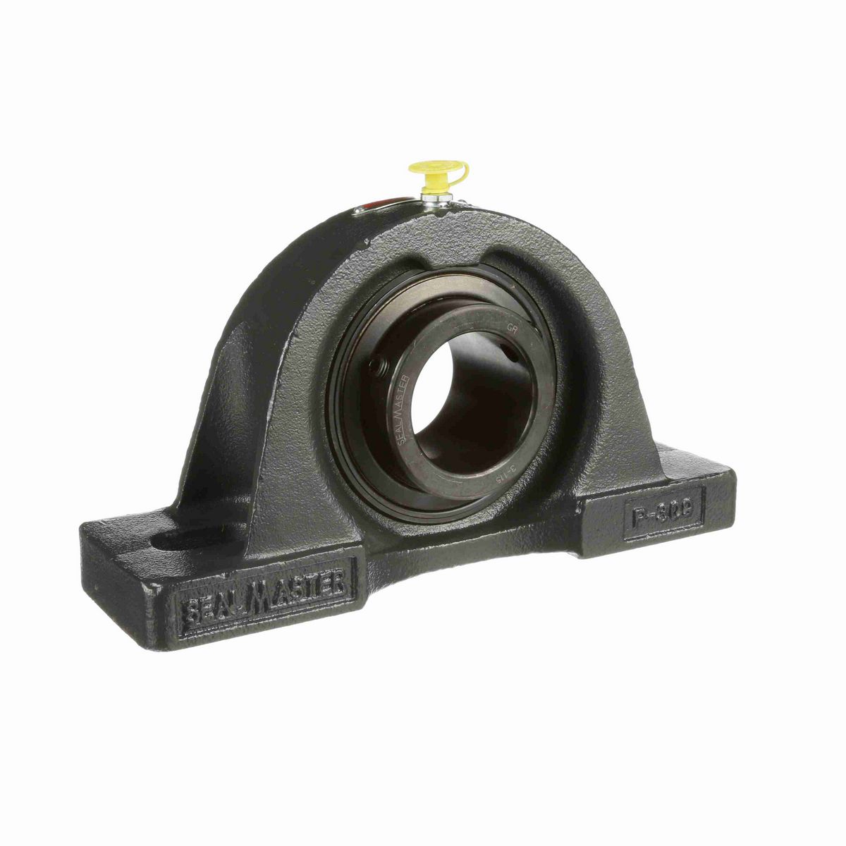 Sealmaster Mounted Cast Iron Two Bolt Pillow Block Ball Bearing - 52100 Bearing Steel, Black Oxided - Setscrew Lock - MP-30