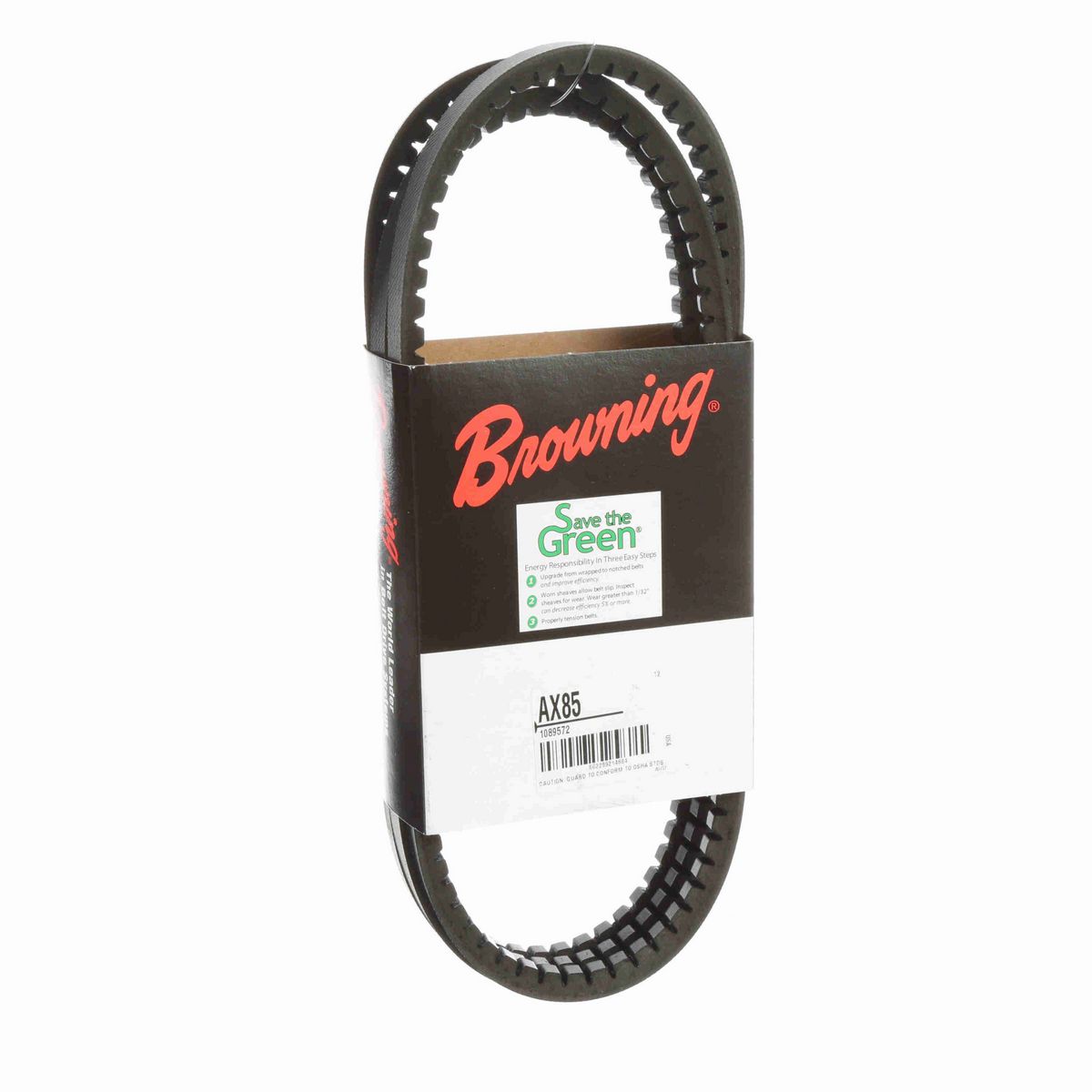 Browning EPDM Notched Belt 98% Efficient - AX85
