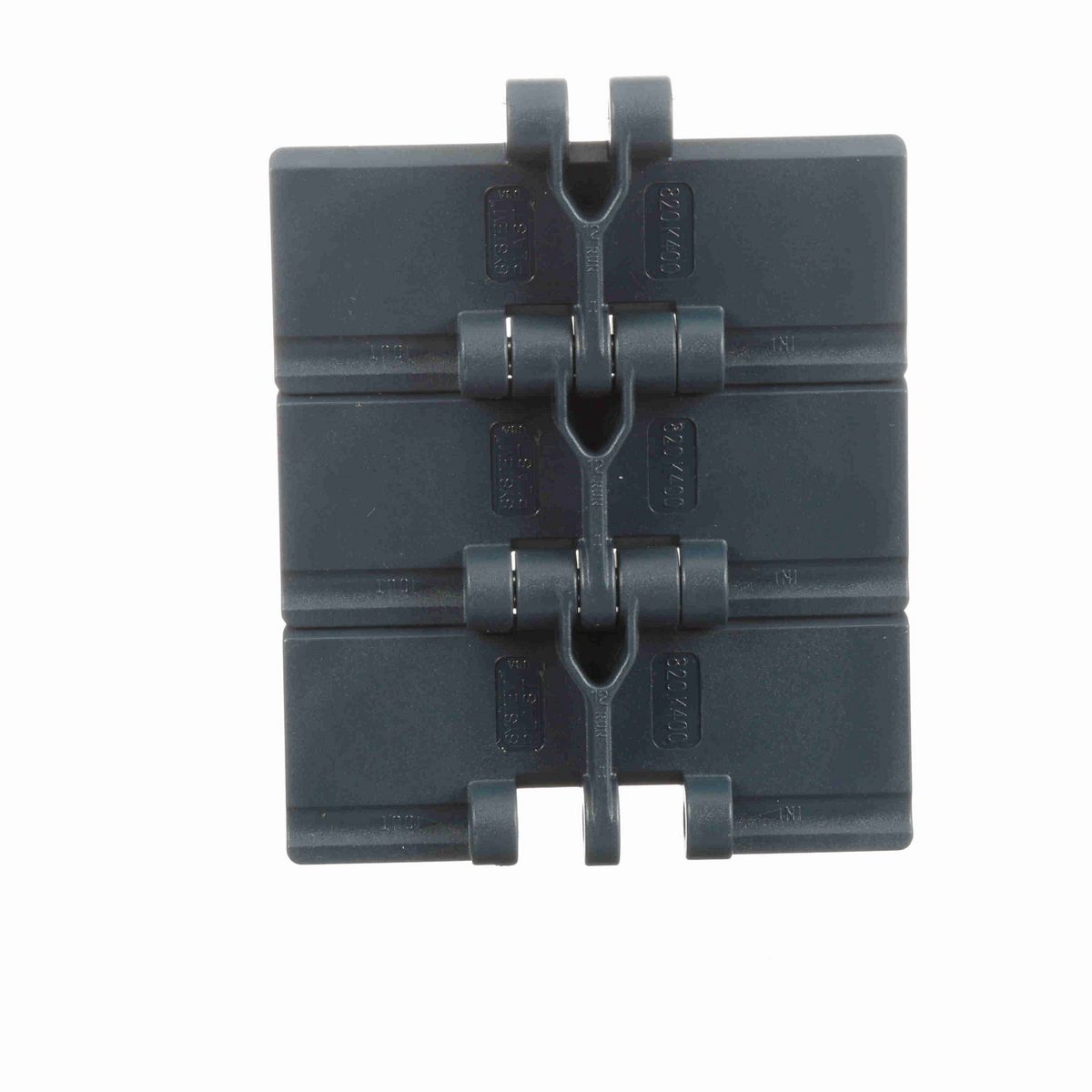 System Plast 820 Straight Running Solid Top, Material: NG evo (Gray Blue), Width: 4in, Pitch: 1.5in - NGE820-K400