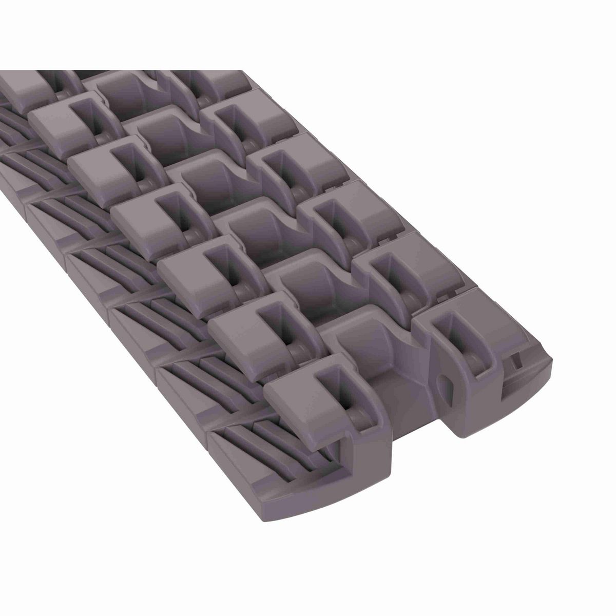 Rexnord 1050 FT TAB Side-flexing Solid Top, Material: Brown High Performance, Width: 3.3in, Pitch: 1in - 749.63.31