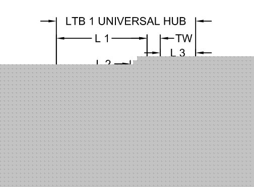 HercuFlex Standard Hubs with Keyway - Inch (Imperial) Bore Timken 697904335972