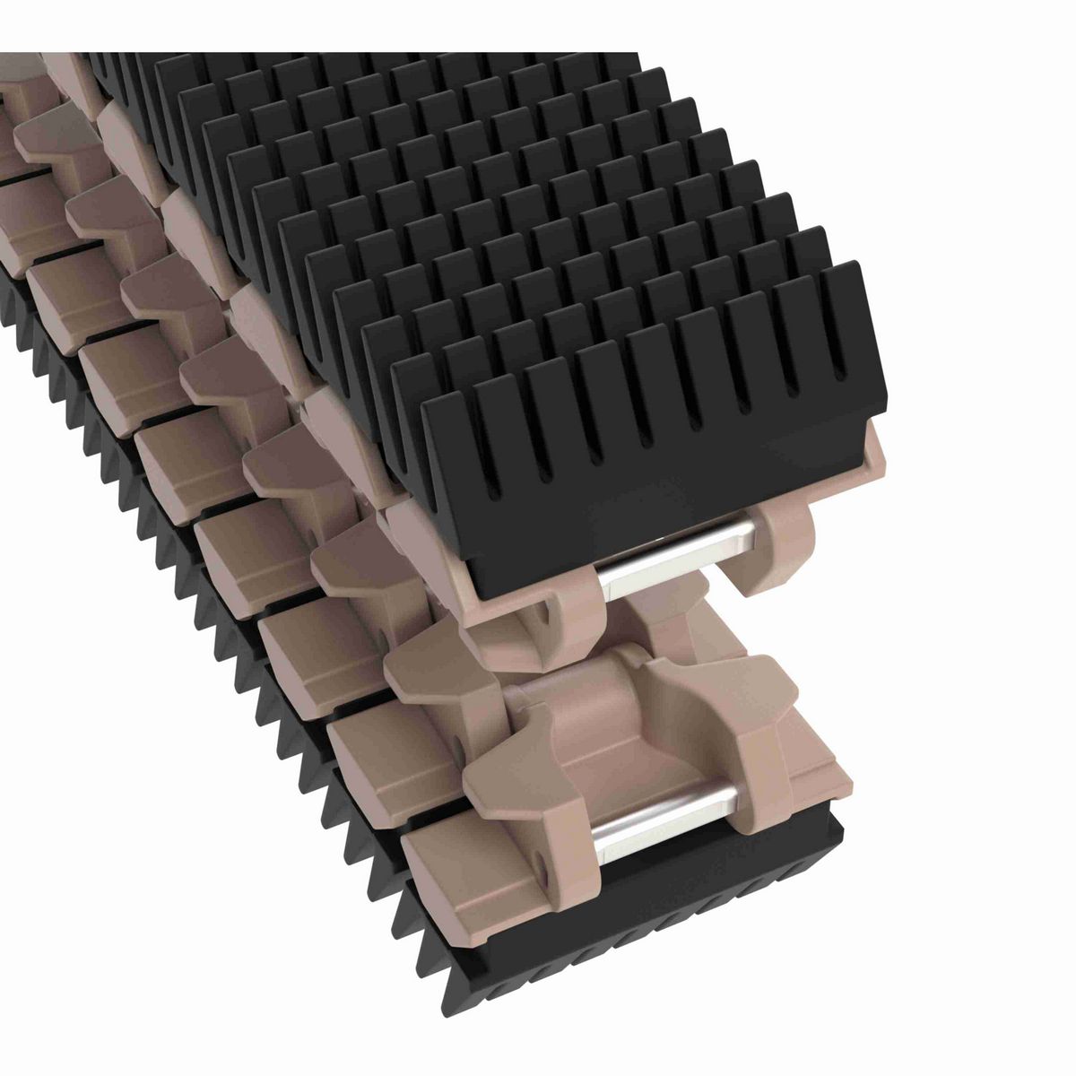 Rexnord 882TAB SideGrip™ Side-flexing, Material: Tan Low Friction, Width: 3.75in, Pitch: 1.5in - 10462375