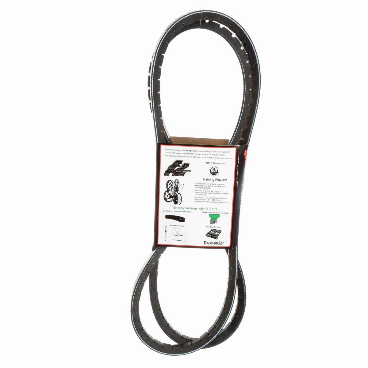 Browning EPDM Notched Belt 98% Efficient - 5VX950