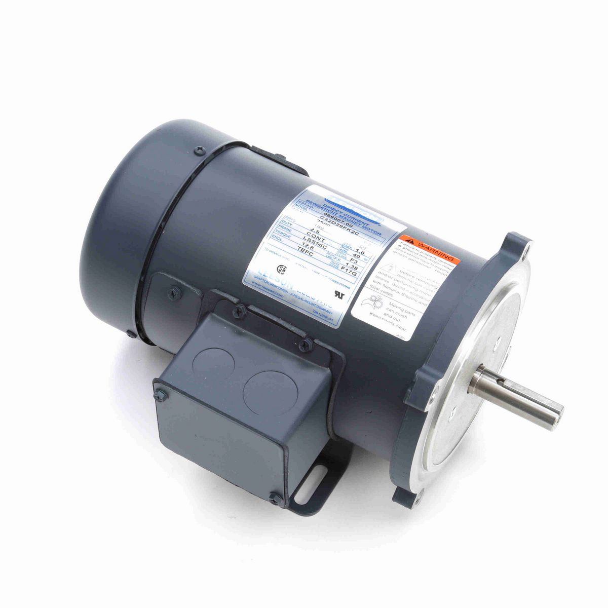 LEESON SCR Motor, 0.50 HP, 180 V, 2500 RPM, SS56C Frame, TEFC - 098007.00