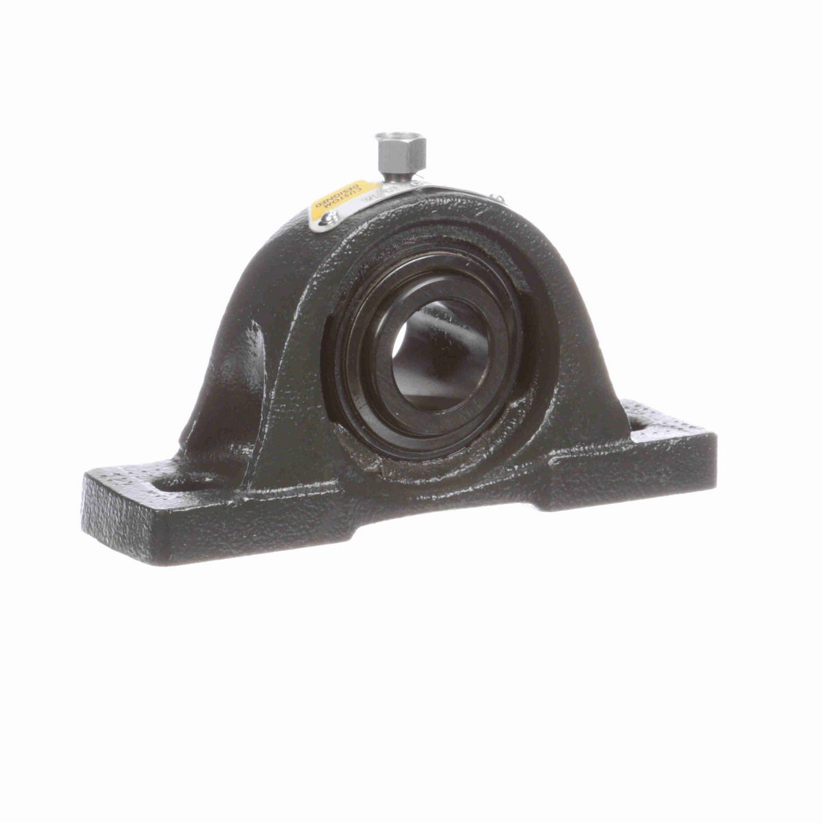 Sealmaster Mounted Cast Iron Two Bolt Pillow Block Ball Bearing - 52100 Bearing Steel, Black Oxided - Setscrew Lock - Extra Low Drag - NP-15 XLO