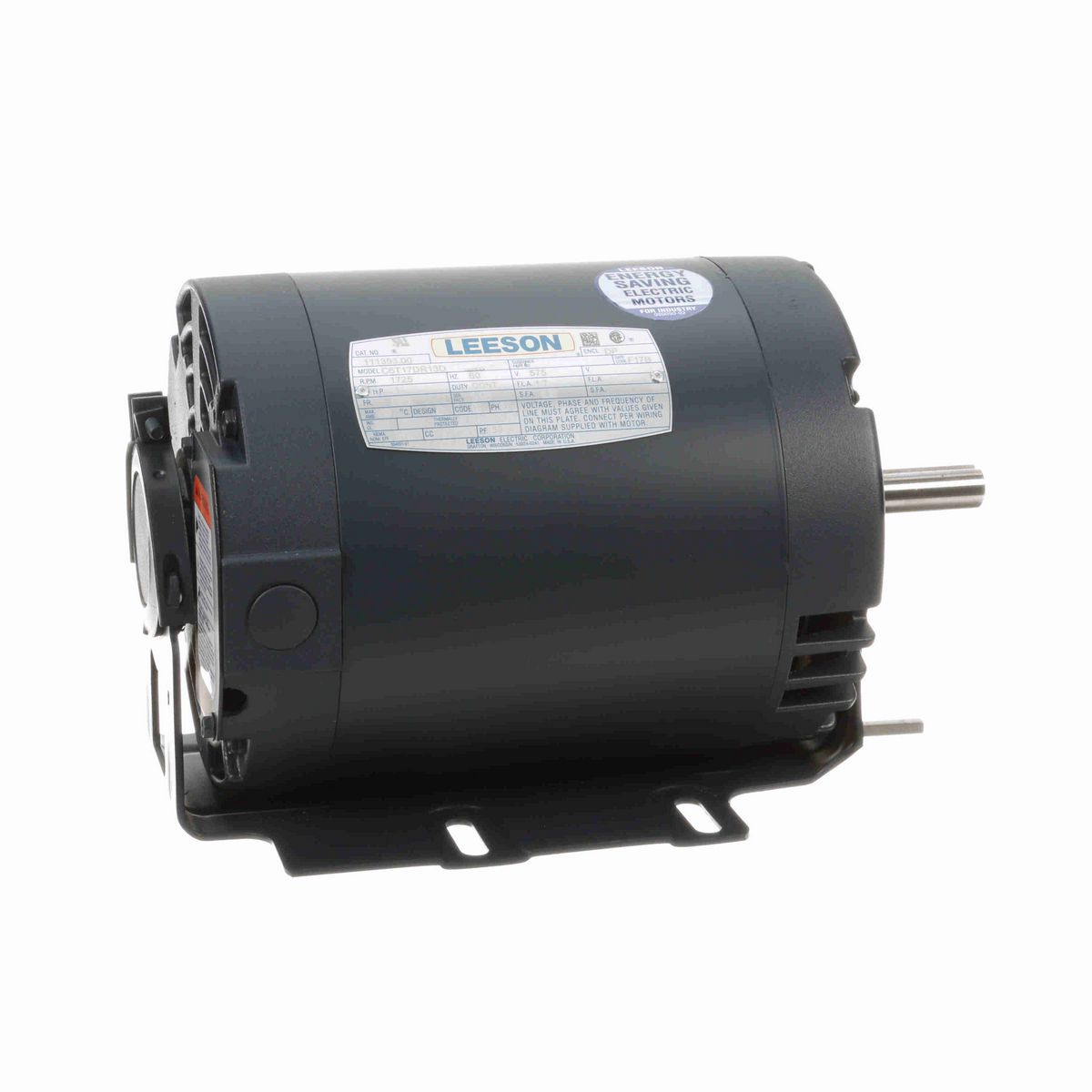 LEESON Instant Reversing Motor, 0.50 HP, 1 Ph, 60 Hz, 115 V, 1800 RPM, 56H Frame, DP - 111080.00