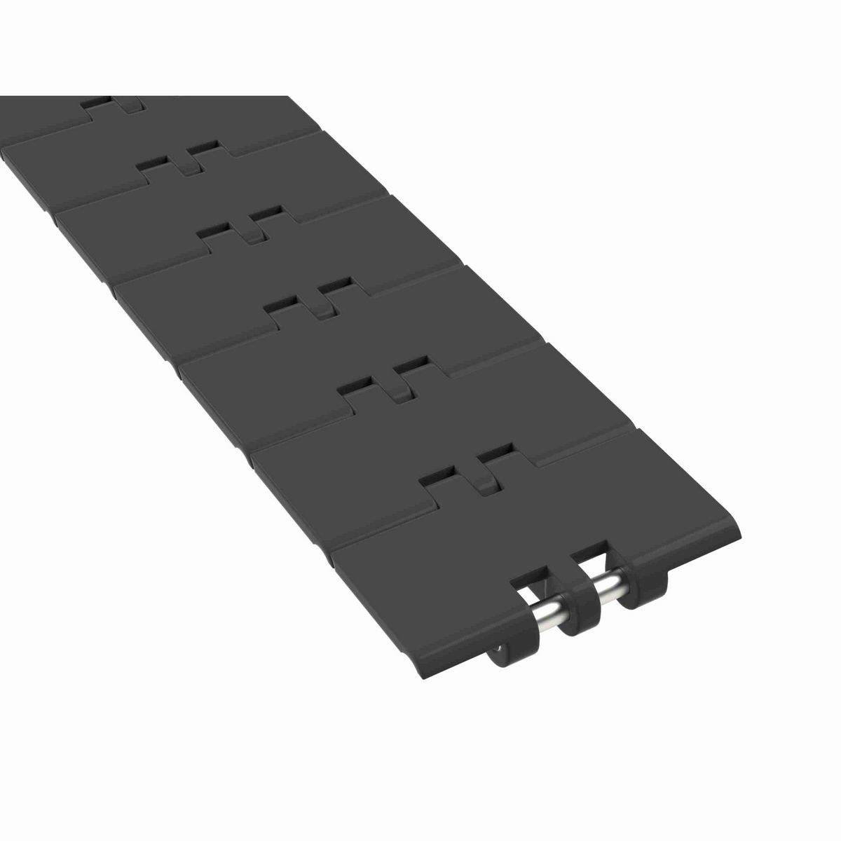 Rexnord 820 Straight Running Solid Top, Material: Black Melt Resistant, Width: 3.25in, Pitch: 1.5in - MR820K3-1/4