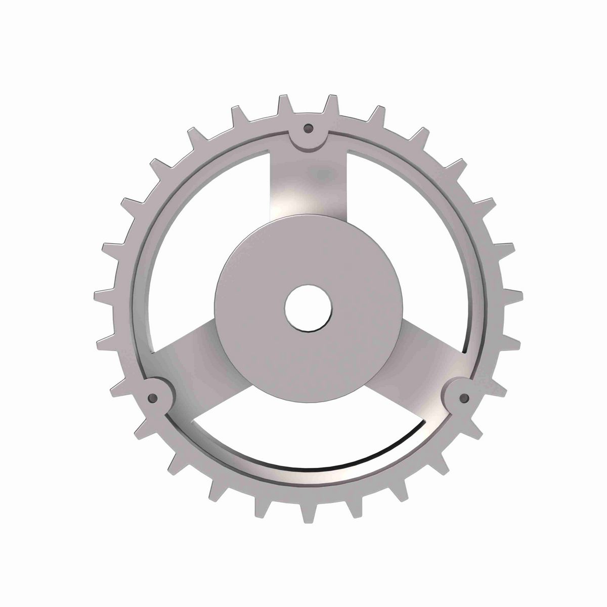 Rexnord 815 Series Solid One Piece Cast Iron Sprocket with 27 Teeth and a 3/4in Round Rough Stock Bore (RSB) - 401-163-3