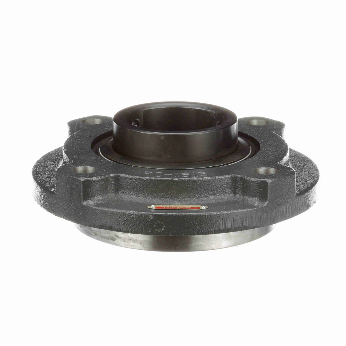 Sealmaster Mounted Cast Iron Flange Cartridge Ball Bearing - 52100 Bearing Steel, Black Oxided - Setscrew Lock - MFC-55