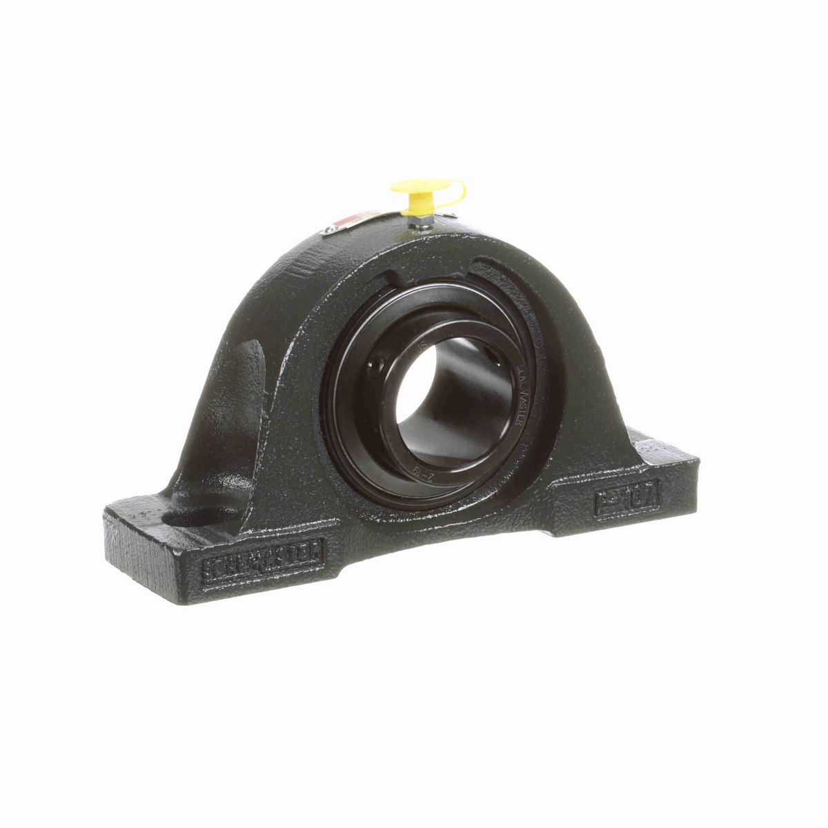 Sealmaster Mounted Cast Iron Two Bolt Pillow Block Ball Bearing - 52100 Bearing Steel, Black Oxided - Setscrew Lock - NP-25