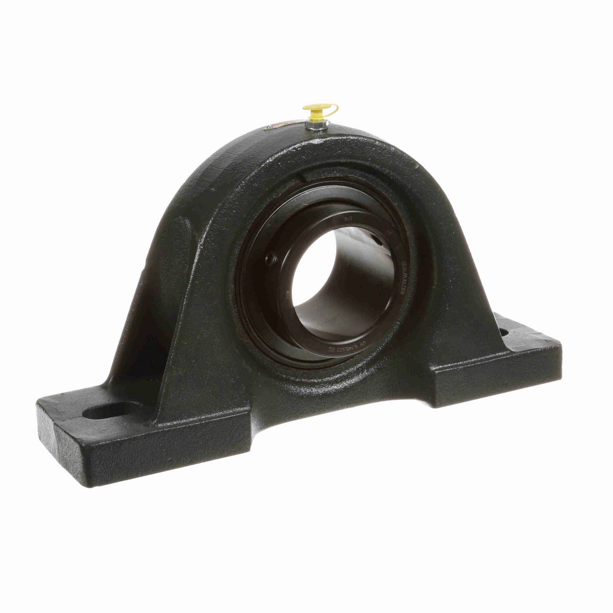 Sealmaster Mounted Cast Iron Two Bolt Pillow Block Ball Bearing - 52100 Bearing Steel, Black Oxided - Setscrew Lock - SP-48