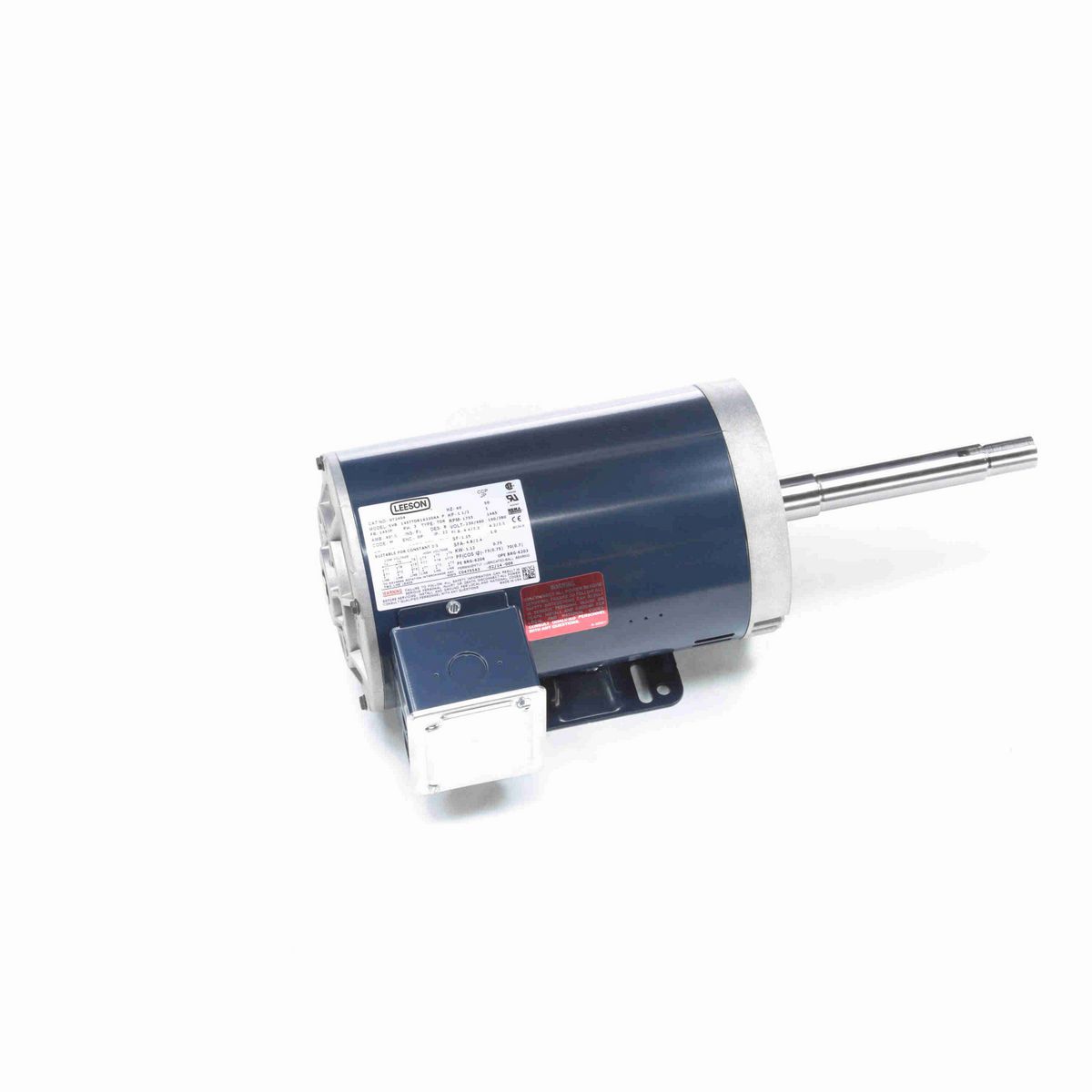 LEESON Close-Coupled Pump Motor, 1.50 & 1 HP, 3 Ph, 60 & 50 Hz, 230/460 & 190/380 V, 1800 & 1500 RPM, 145JP Frame, DP - GT2404
