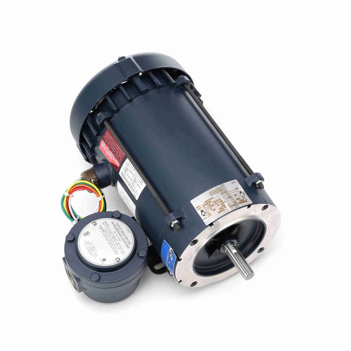 LEESON Explosion Proof Motor, 0.50 HP, 1 Ph, 60 Hz, 115/208-230 V, 1800 RPM, 56C Frame, EPFC - 116609.00