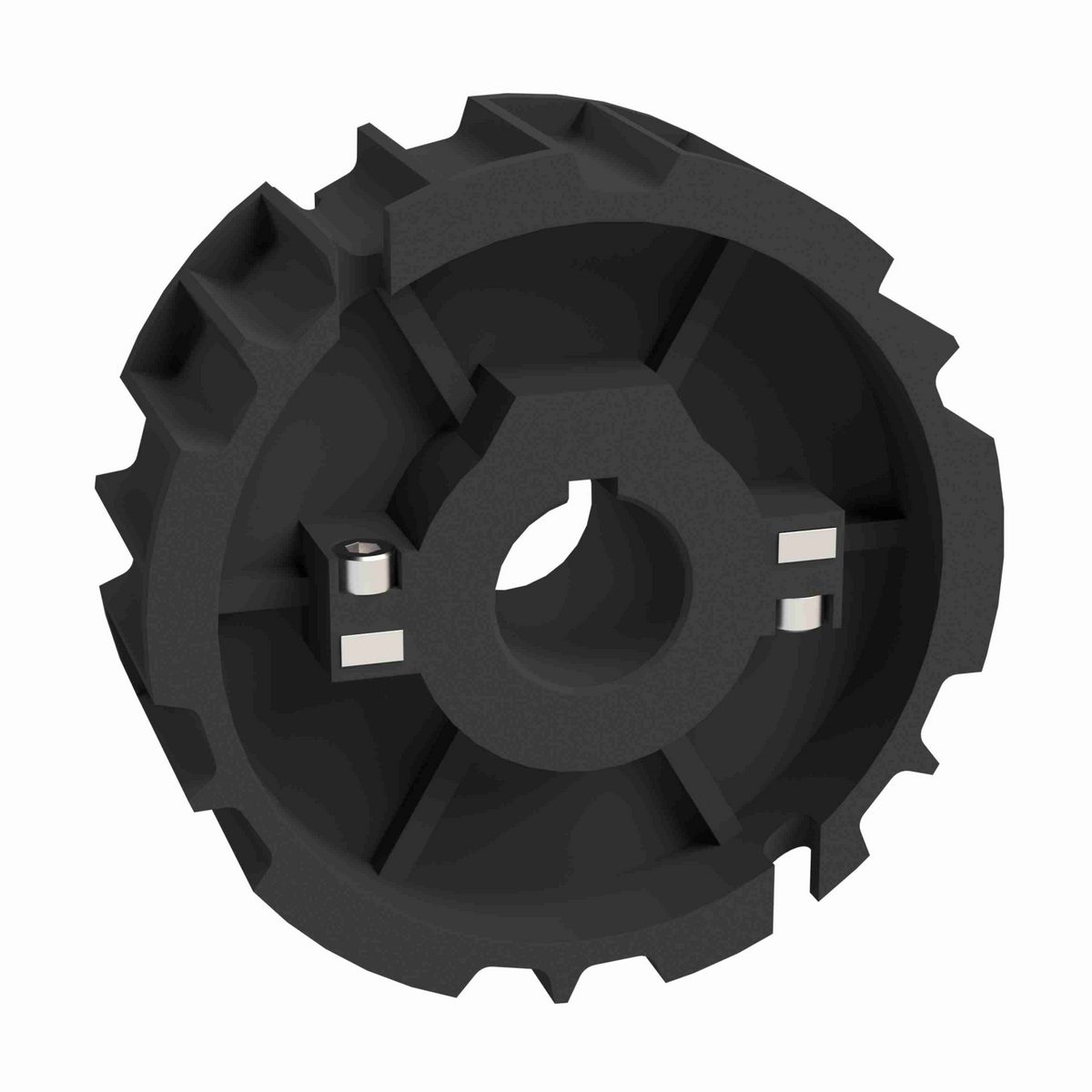 Rexnord 815 Series Split Molded Nylon Sprocket and a 23 Teeth with 1in Round Shaft-Ready Bore with Keyway & Setscrew - 614-30-1