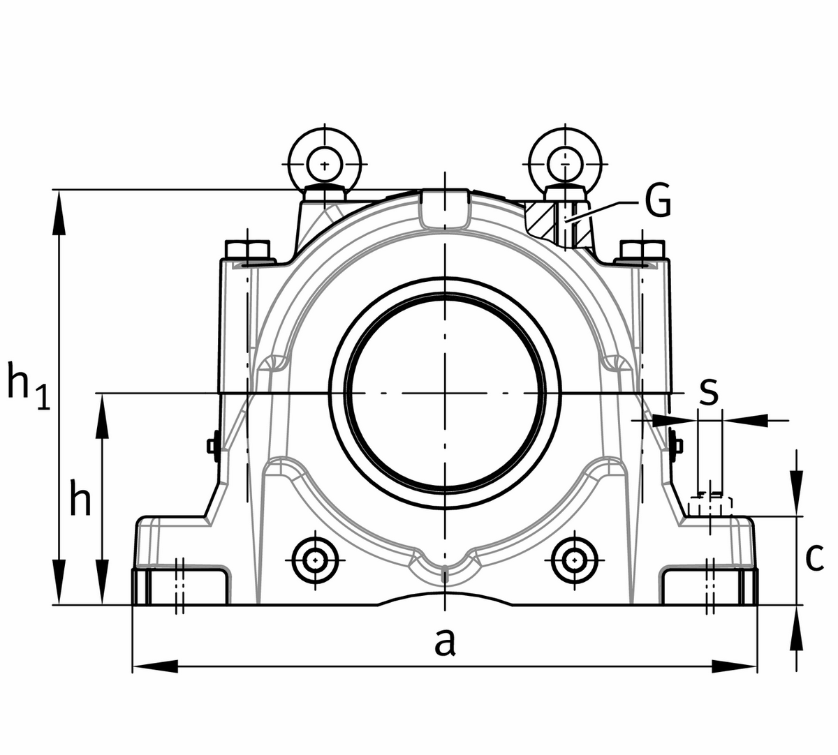 Стационарный корпус FAG SNS3076-H-D