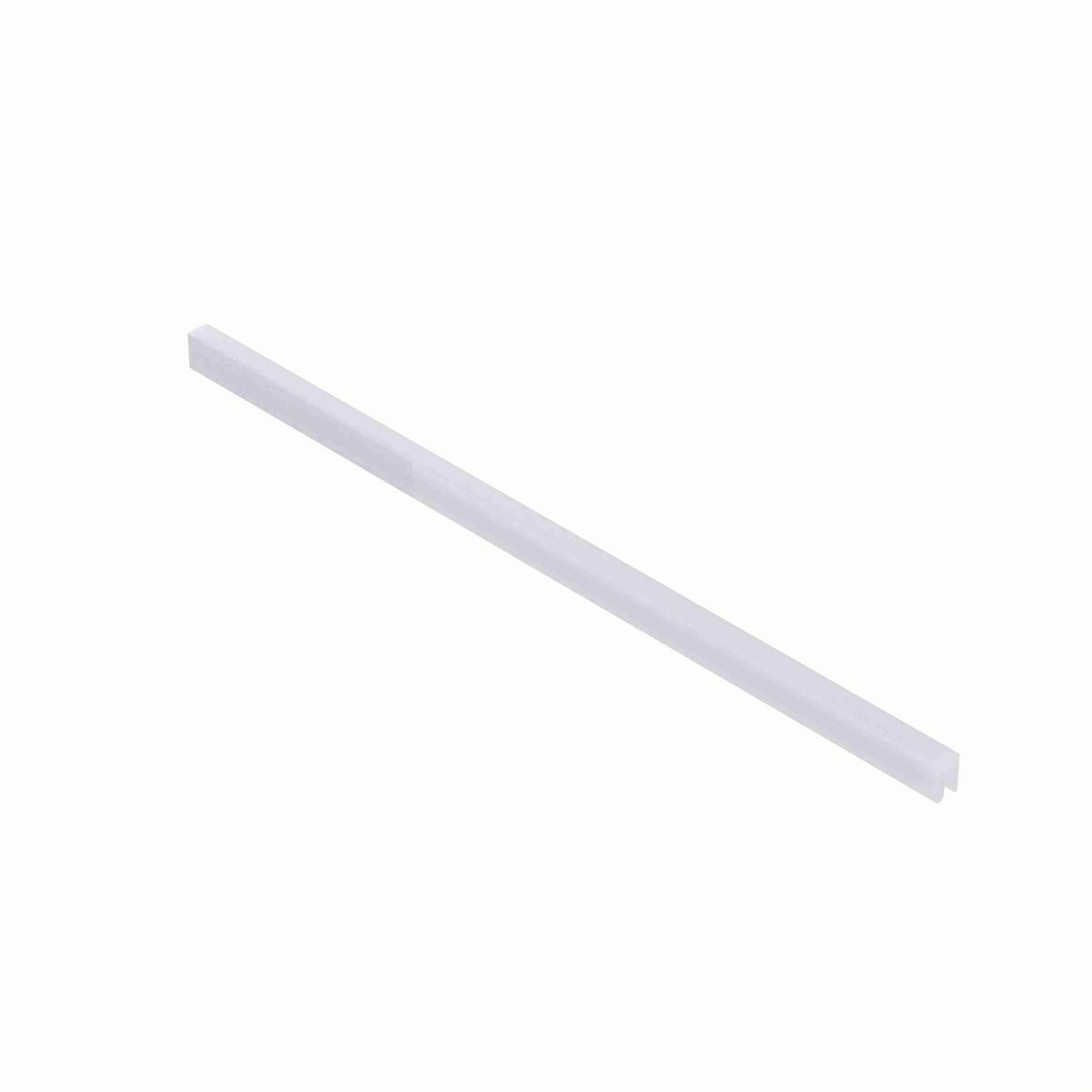 System Plast Bar Cap: 0.31"W X 0.5"H X 1200"L White UHMW-PE - VG-P18BC-100