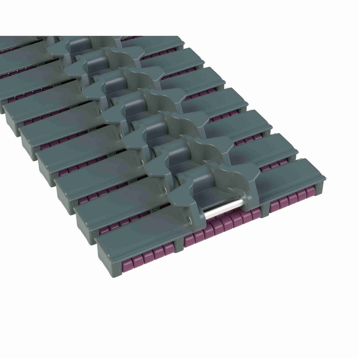 Rexnord HDF LBP Side-flexing Low Backline Pressure, Material: Internally Lubricated Polyacetal (Grey), Width: 7.5in, Pitch: 1.5in - 752.89.13